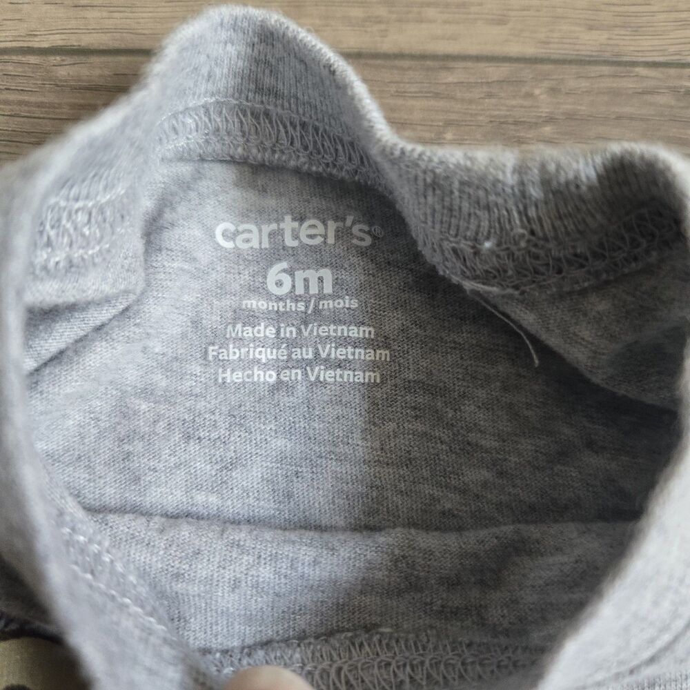 Carter’s 6 Month Baby Boy 6pc Summer Outfit Set Monkey Truck MVP Shirts Shorts - Picture 3 of 16